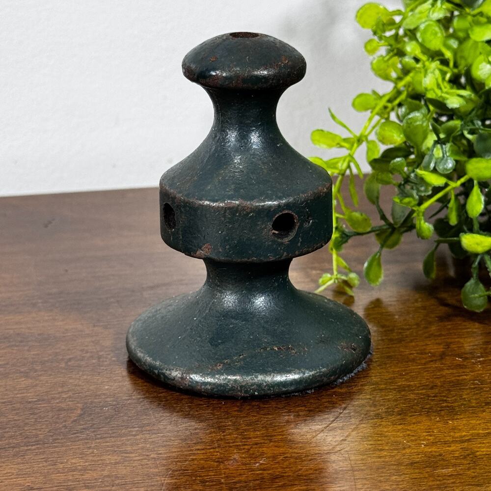 Unidentified Antique Cast Iron Machinery Base or Mounting Component 3"